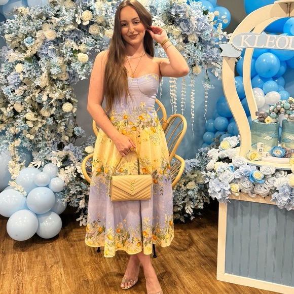 medium revolve Jen Dress in Coastal Grove Sunrise - Picture 2 of 4